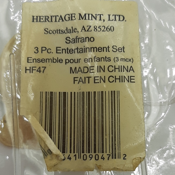 Heritage Mint "Safrano" 3 Piece Entertainment Set 18/10 Silverware Spoon Knives - Picture 8 of 8